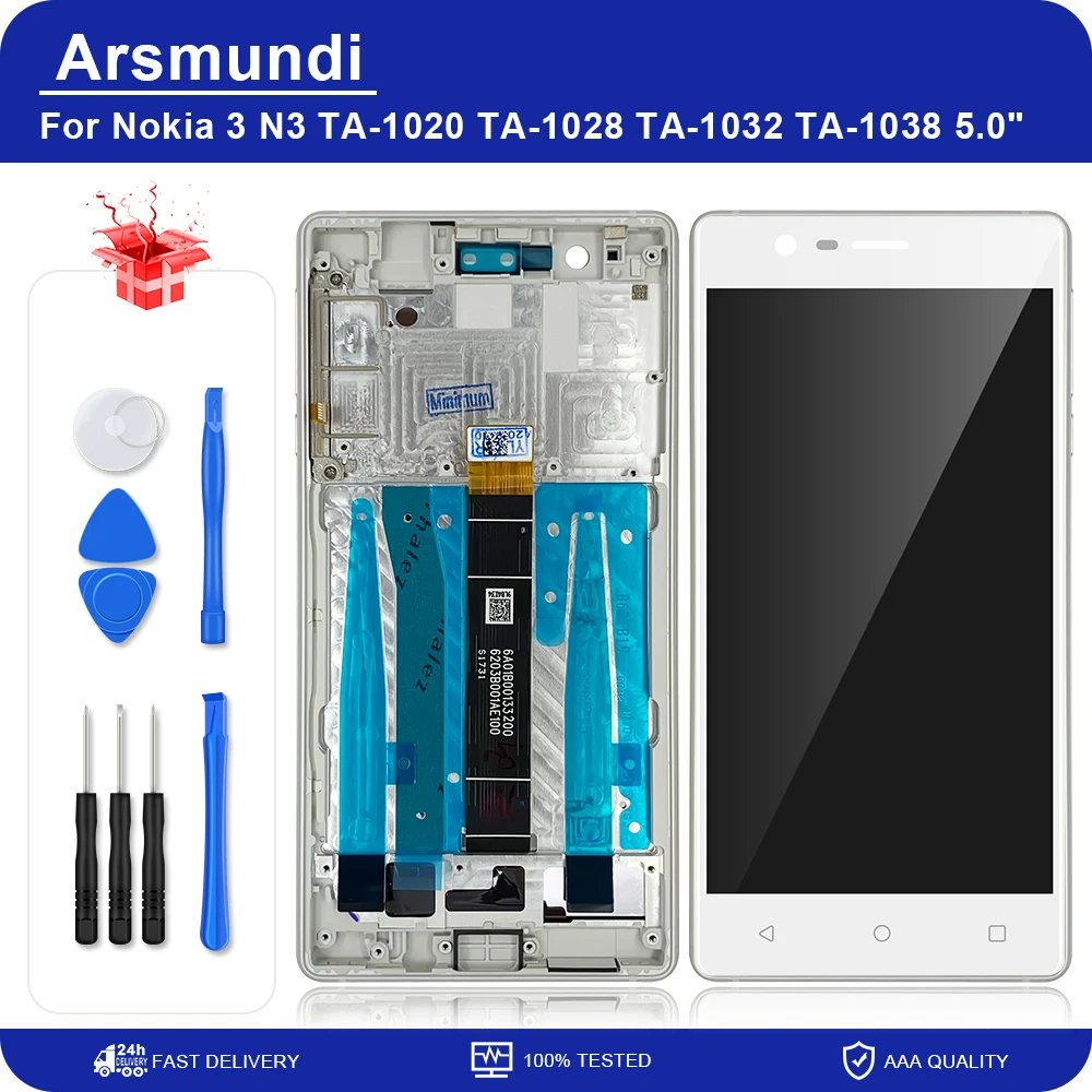 ЖК-дисплей 5 0 дюйма для Nokia 3 N3 TA-1020 TA-1028 TA-1032 TA-1038 сенсорный экран с дигитайзером в