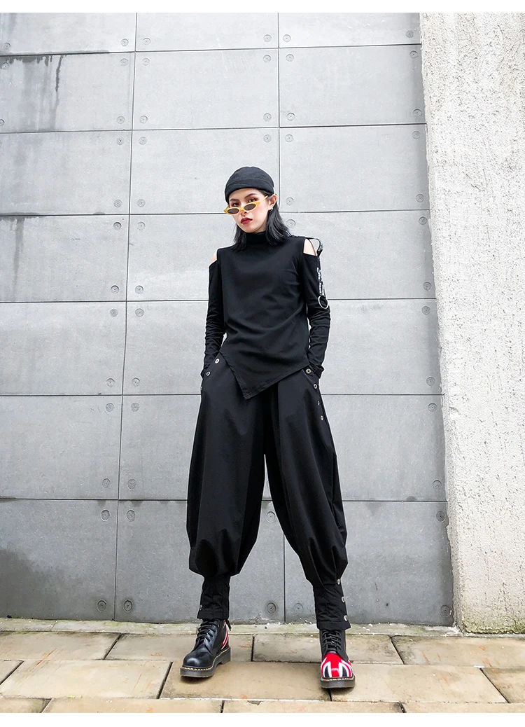 SuperAen Casual Pants Women New Autumn and Winter Harem Pants Female Solid Color Wild Cotton Fashion Ladies Pants