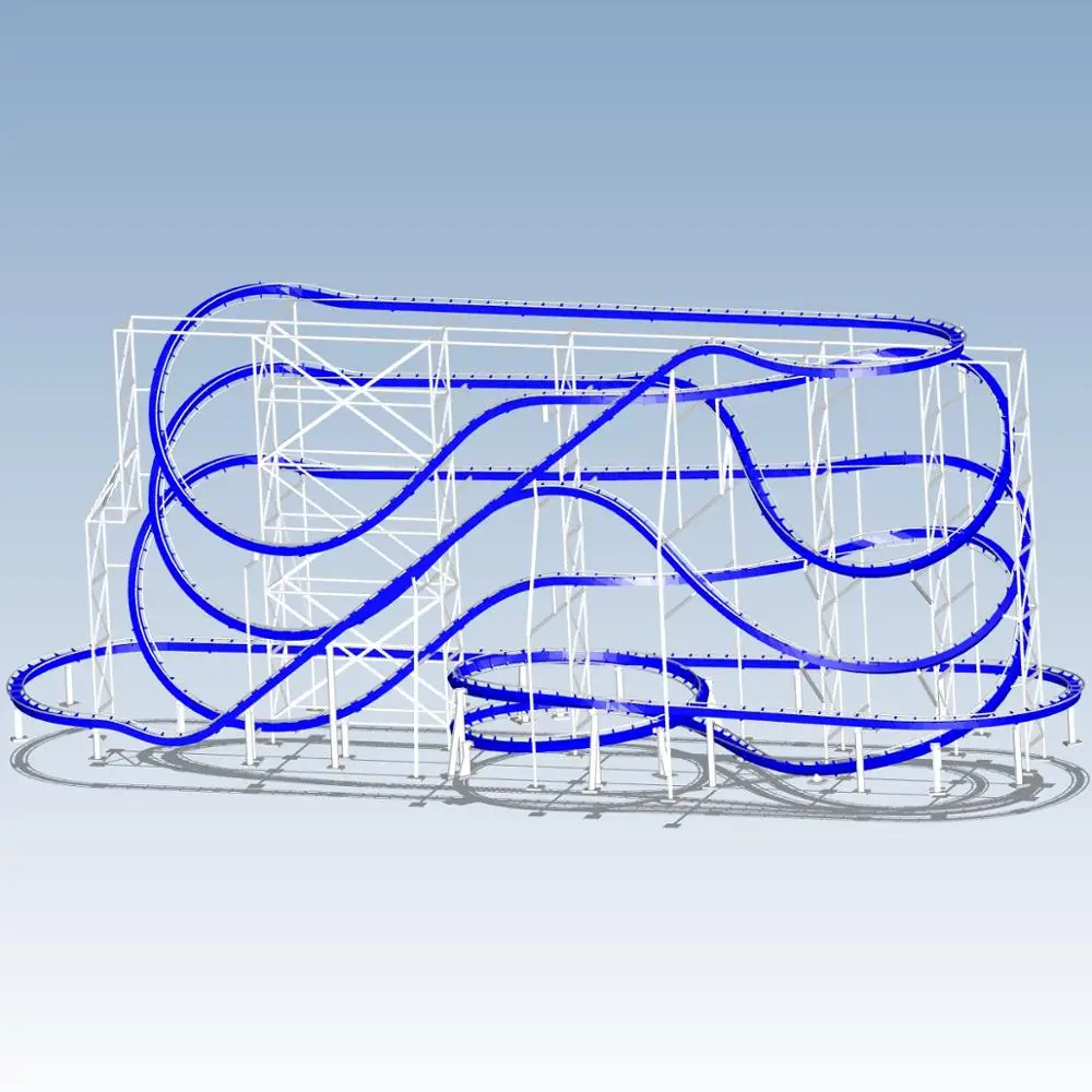 Roller Coaster Architecture Custom order high quality high precision digital models 3D printing ser