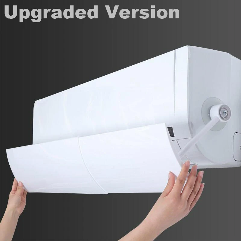 Upgraded Version Регулируемый кондиционер крышка лобовое стекло младенец анти-прямой удар воздушный колпак воздуха на выходе дефлектор ветер руководство повесить ветрозащитный дефлектор - Цвет: Upgraded Version