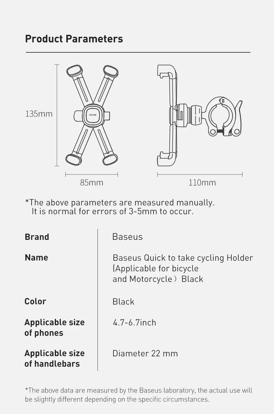 iphone charging stand Baseus Bicycle Phone Holder For iPhone Samsung Motorcycle Mobile Cellphone Holder Bike Handlebar Clip Stand GPS Mount Bracket mobile stand