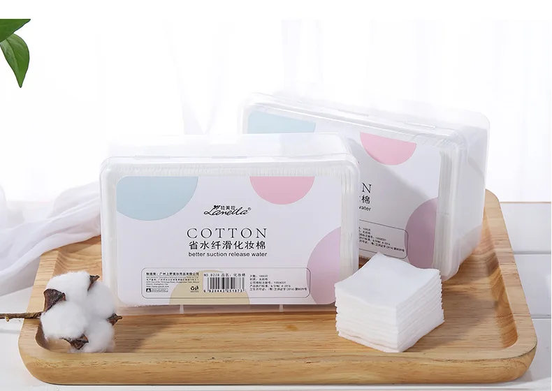 1000Pcs/Set Disposable Makeup Cotton Wipes Soft Remover Pads Ultrathin Facial Cleansing Paper Wipe Make Up Tool | Красота и здоровье