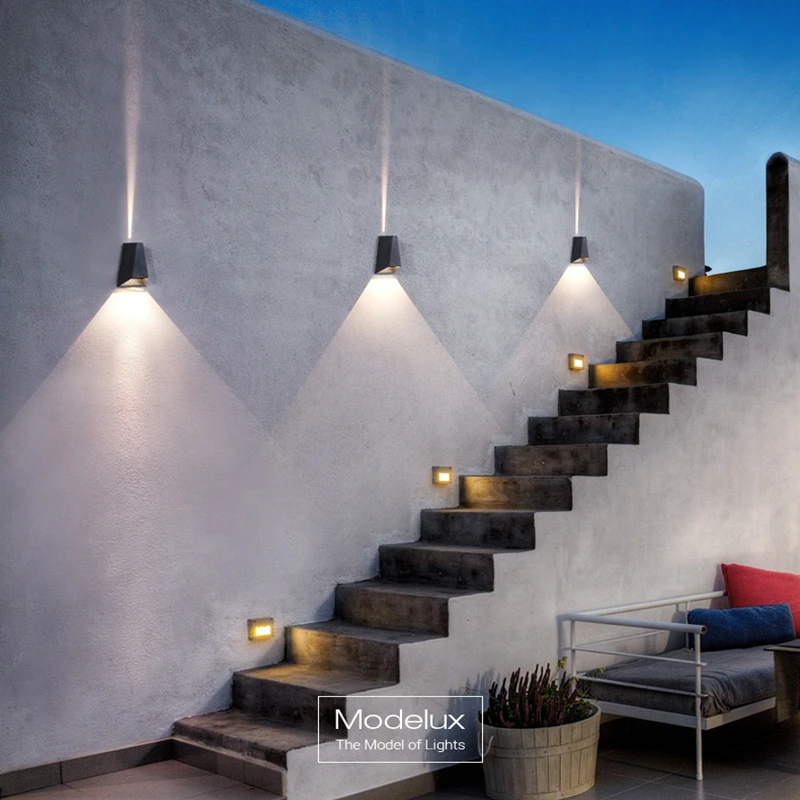 

Алюминиевый наружный светильник COB LED8W, уличный светильник, уличный водонепроницаемый настенный светильник IP56, освещение крыльца, вверх и вниз светильник льник