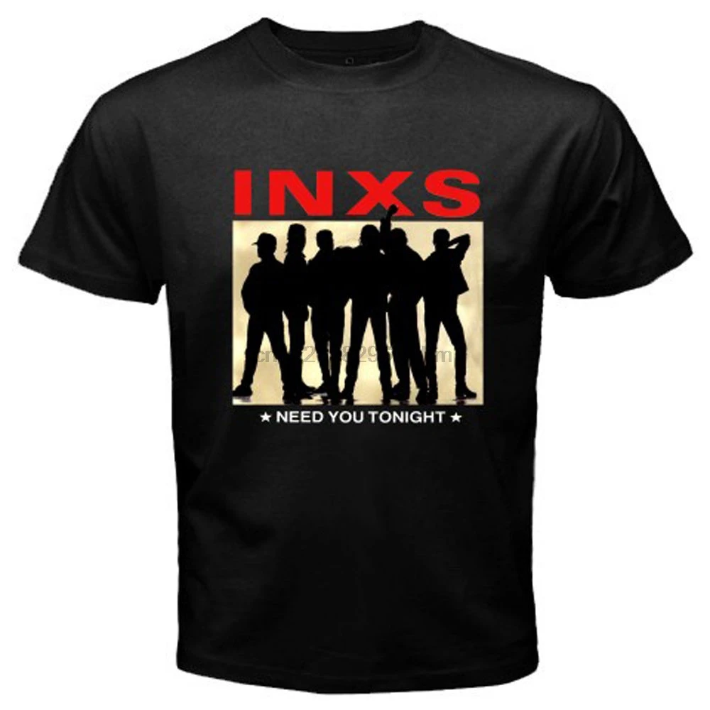 Новинка INXS Need You Tonight Rock Band Legend Мужская Черная Футболка размер S до 3XL Новое