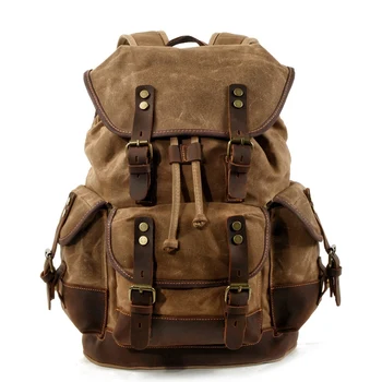 

Canvas Backpack Vintage Climbing Backpack, Hiking Daypacks, Computers Laptop Backpacks Unisex Casual Rucksack Camping Hiking Bac
