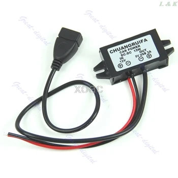 

1PC DC DC Converter Module 12V To 5V USB Output Power Adapter New M07 dropship