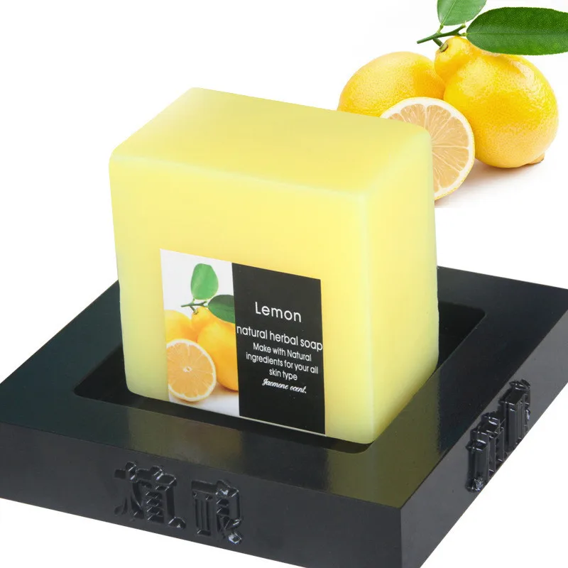 100g Handmade Lemon Soap Cleaner Removal Pores Acne Treatment Moisturizing Whitening Body Shower Tools Body Care