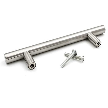 Diameter 12 mm stainless steel handle drawer cabinet closet door long handle modern simple Hardware Drawer Kitchen handles
