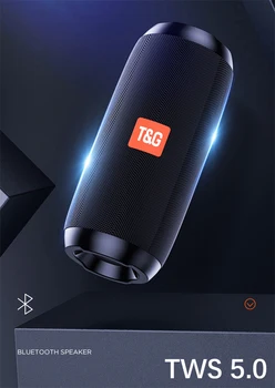 

TG Hifi Portable Speaker Waterproof Wireless Bluetooth Column Bass hifi Soundbar Surround Subwoofer support usb aux fm radio