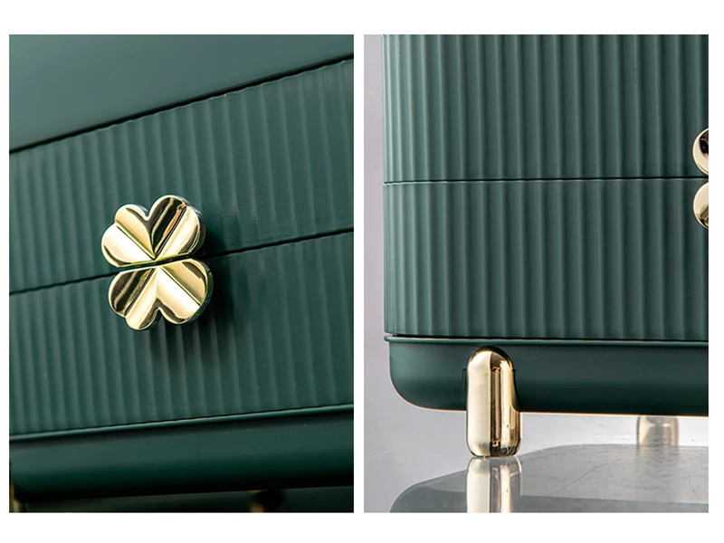 Vintage Organizer The Fortune Clover Multi-Department Makeup Organizer