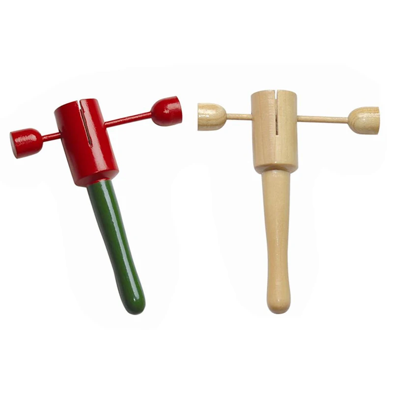 Изысканные 1 шт., для детей, из натурального дерева, традиционные погремушки, Хлопушки, кастанеты, ритм, раннее музыкальное образование, инструменты, игрушки, развлечения