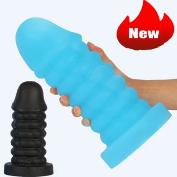 Liquid Silicone Huge Anal Dildo Realistic Penis Vagina Masturbation With Suction Cup Big Dick Anus Dilator Sex Toy For Men Woman 1