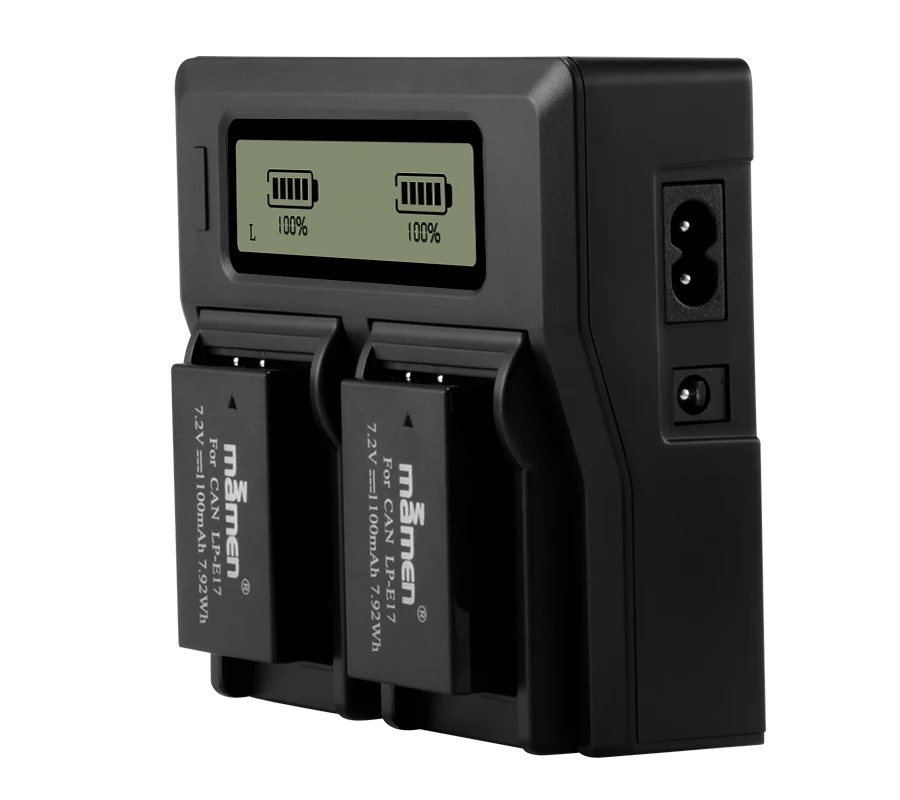 Mamen LP-E17 LPE17 LP E17 батарея для цифровой камеры+ ЖК-дисплей двойное зарядное устройство для Canon EOS M3 M5 M6 Kiss X8i 750D 760D T6i T6s 800D