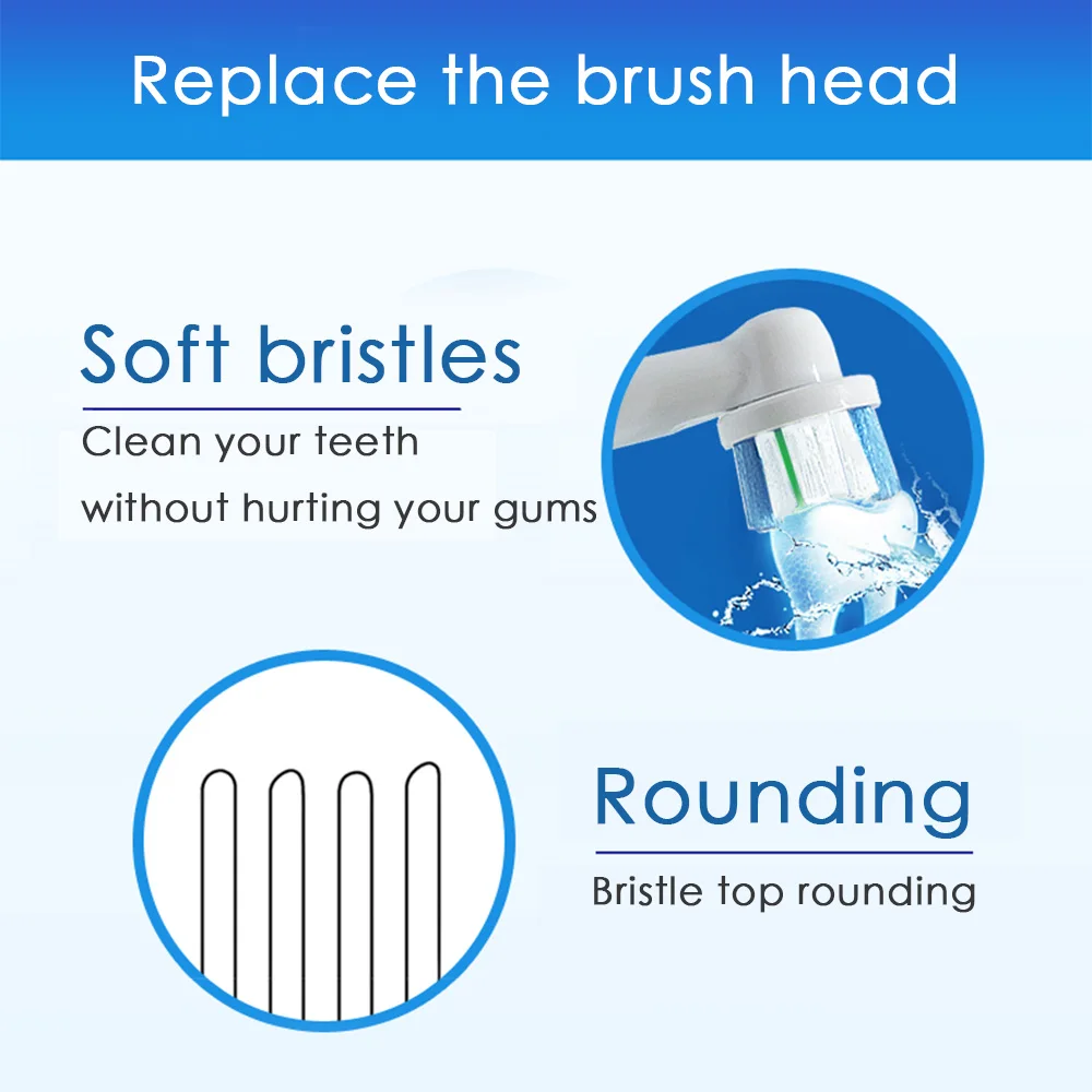 4 PCS oral b nozzles Toothbrush heads for Replacement electric toothbrush heads recambio cepillo oral-b cross action 5 4 PCS oral b nozzles Toothbrush heads for Replacement electric toothbrush heads recambio cepillo oral-b cross action 5