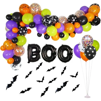 

1 Set Halloween Balloons Kits Latex Balloons Party Decor Party Supplies Without Balloon Frame