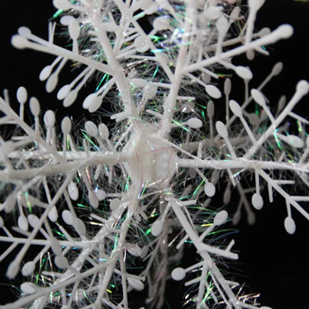 6Pcs Christmas Snowflakes Christmas Decorations Activity Supplies 3D Snowflake Strings Christmas Pendants Decorations DIY Party