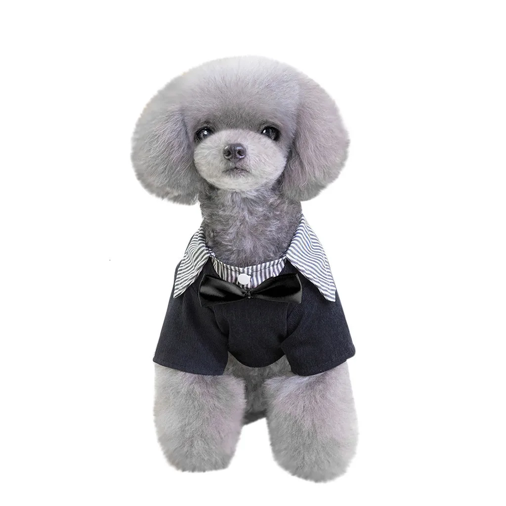 Pet Costumes New Gentleman Pet Clothes Dog Suit Tie Wedding Formal Dress For Dogs For Dog Small Medium Dogs Pet Accessories