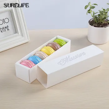 

30pcs macaron boxes paper gift box for packaging cookie package baking small cake box for chocolate muffin biscuit party decor
