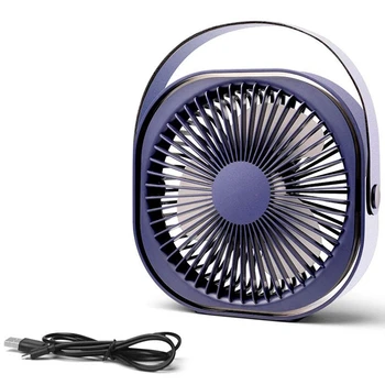 

Desk Fan 6 Inch Rechargeable Battery Powered Mini Usb Fan Ultra Quiet Table Fan with 3 Speeds, Portable Usb Personal Fan for Off