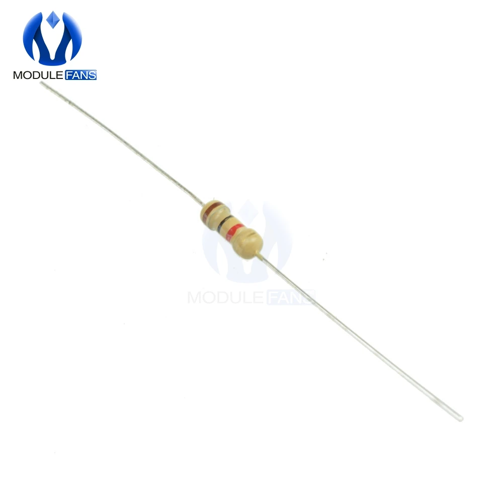 Carbon film resistor 100PCS 1000 Ohms 1K Ohms 0.25W 1/4W 5% Carbon Film Resistors Resistance