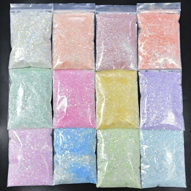 Holographic Glitter Holo Nail  Mixed Size Nail Glitter Holo - 500g Holo  Mixed Nail - Aliexpress