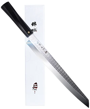 

TUO Sashimi Sushi Yanagiba Knife - Japanese Kitchen Knife 10.5" with AUS-8 Stainless Super Steel Sharp Blade -Slicing knife