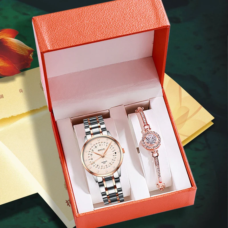 Waterproof Luxury Women's Watch Box | Gift Set Women Box Ladies - Luxury  Quartz Watch - Aliexpress