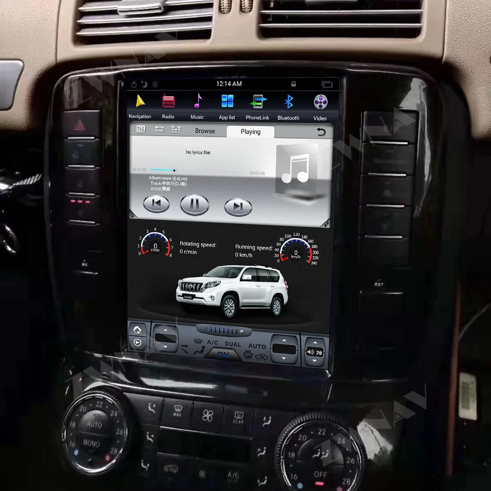 Новейший Android вертикальный экран Tesla Автомобильный мультимедийный плеер стерео для Mercedes Benz R230 SL SL500 2001-радио gps навигация