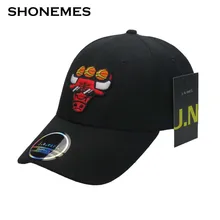 Модная баскетбольная Кепка быка для мужчин и женщин, хип-хоп хлопчатобумажные вышитые буквы, бейсболка, Спортивная кнопка, мужские головные уборы