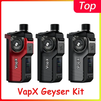 

VapX Geyser Pod System Kit Power By 21700/18650 Battery 100W Vape Kit with 6.5ml/5ml Pod Cartridge fit XCoil E-Cigs Vaporizer