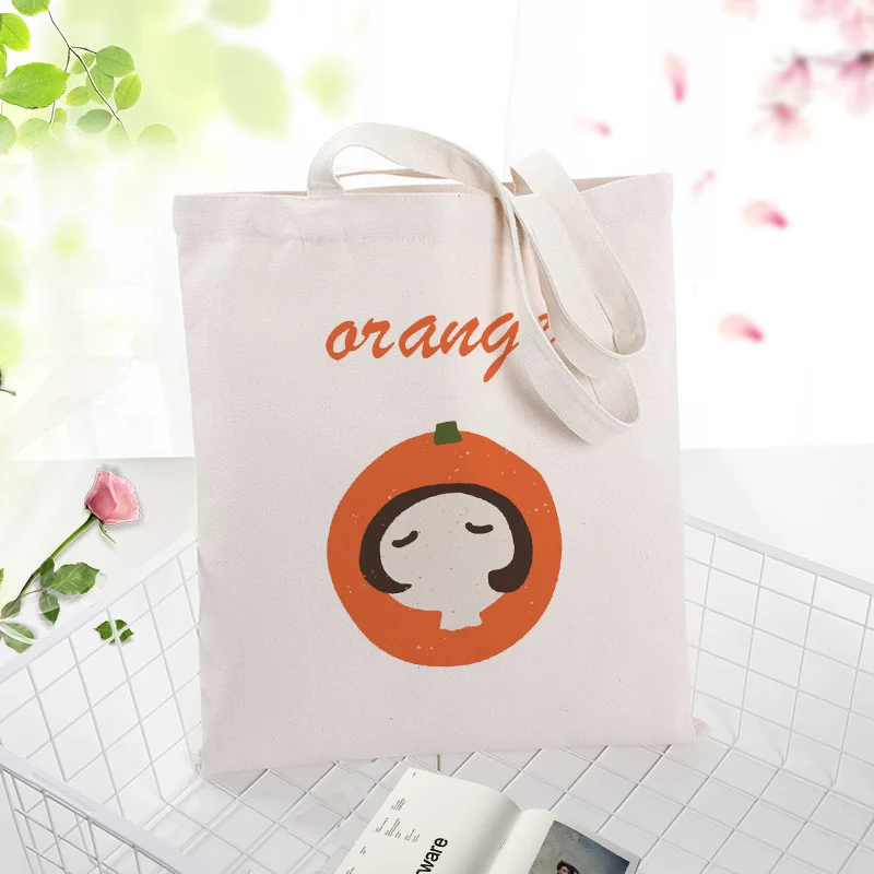 Желтая серия сумки вместительная сумка для покупок сумка на заказ Печать текстовый логотип канва для DIY ежедневного использования Эко экологическая многоразовая утилизация