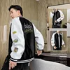 Men's jacket new spring and autumn casual youth net red wild loose PU jacket male large size jacket