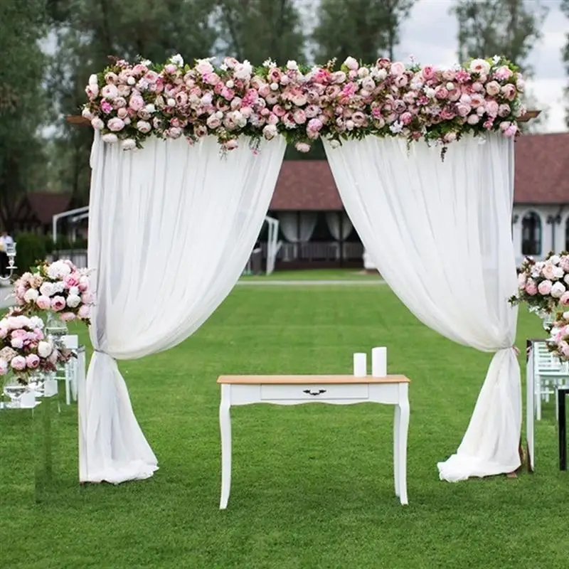 1/2pcs Simple Wedding Party Draperies Outdoor Drapery Decoration Stage Engagement | Дом и сад