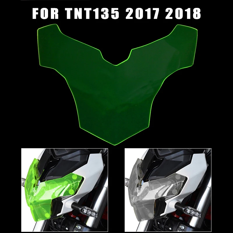 Motorcycle Headlight Guard Head Light Shield Screen Lens Cover Protector For Benelli TNT135 TNT 135 2017 2018 | Автомобили и