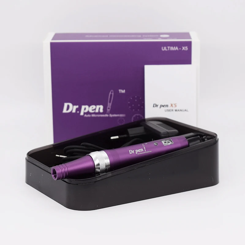 Высокое качество Rechageable Электрический Dr.Pen Ultima X5 авто микроиглы Дерма ручка с цифровым дисплеем экран МТС уход за кожей лица