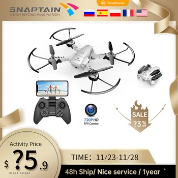 

Quadcopter SNAPTAIN A10 Mini drone Foldable Drone 720P HD Camera FPV WiFi RC Voice Control Gesture Control3DFlipsChristmas gift