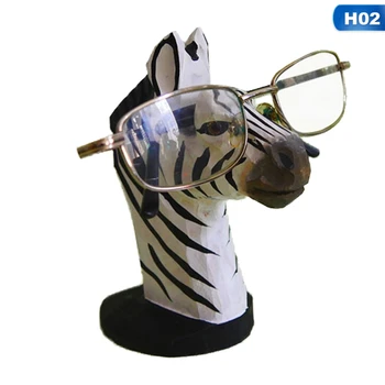 

3D Cute Animal Wood Carvings Sunglass Display Rack Shelf Eyeglasses Show Stand Jewelry Holder For Multi Pairs Glasses Stander