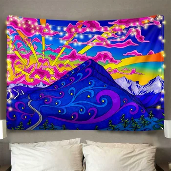 

Colorful Tapestry Wall Tapestry Wall Hanging Psychedelic Tapestry beauthful sky Tapestry Decor for Bedroom Living Room tap613