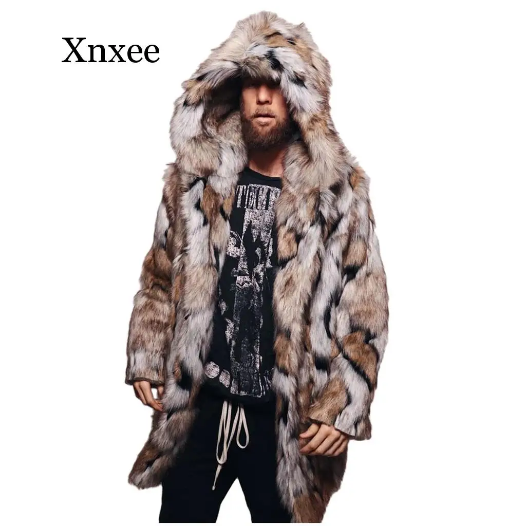 Mens faux fur parka jacket Clearance