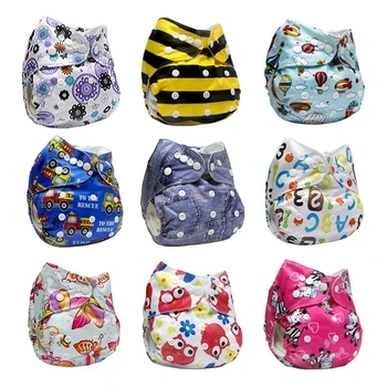 

New Baby Adjustable Reusable Cloth NAPPY Cover Wrap To Use with Hook Pocket Diaper Cloth Inner Waterproof BPA Free Baby Diaper