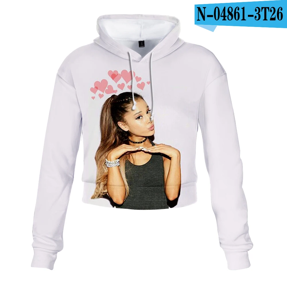 05 Новая женская Повседневная весенняя одежда Ariana Grande,, короткие сексуальные толстовки, уличная одежда - Color: 05