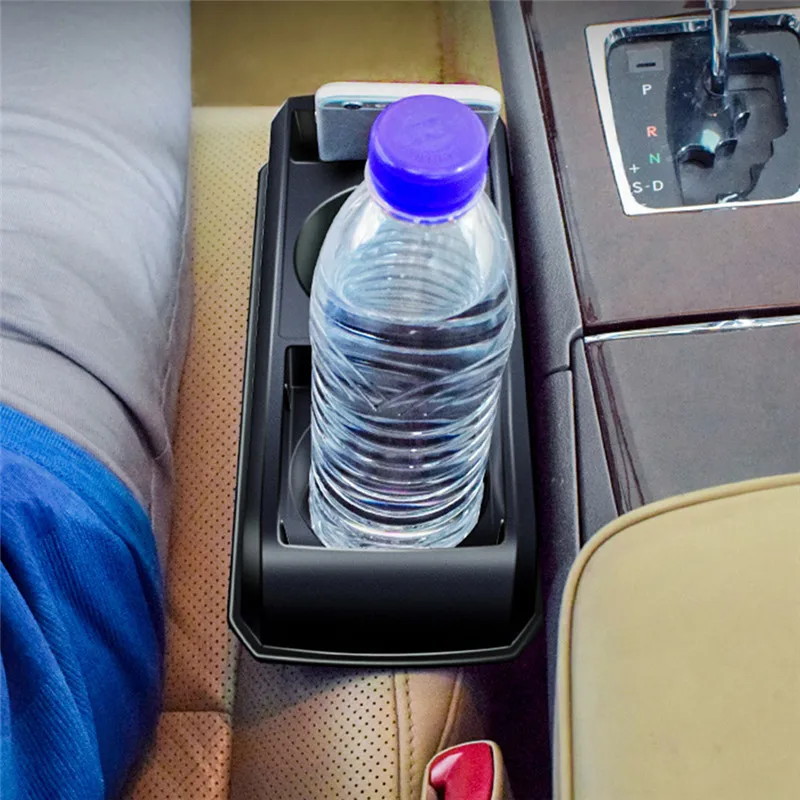 3In1 Multifunction 2 Cup Holder Drink Beverage Seat Seam Wedge Vehicle Seat Cup Phone Box Organizer Car Accessories Interior