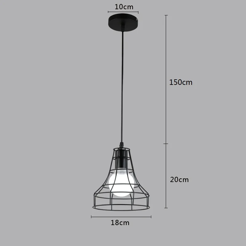 Современный подвесной светильник s Hanglamp Lustre винтажный светильник Промышленный светильник Lamparas De Techo Colgante современный скандинавский Лофт клетка - Цвет корпуса: 13