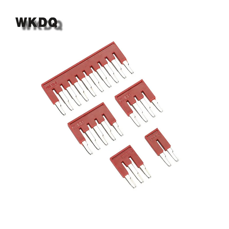 10Pcs FBS2-5 Jumpers For PT2.5 ST2.5 PT/ST 2.5 Wire Connectors 2 seat FBS 2-5 DIN Rail Terminal Block Accessories Plug-In Bridge