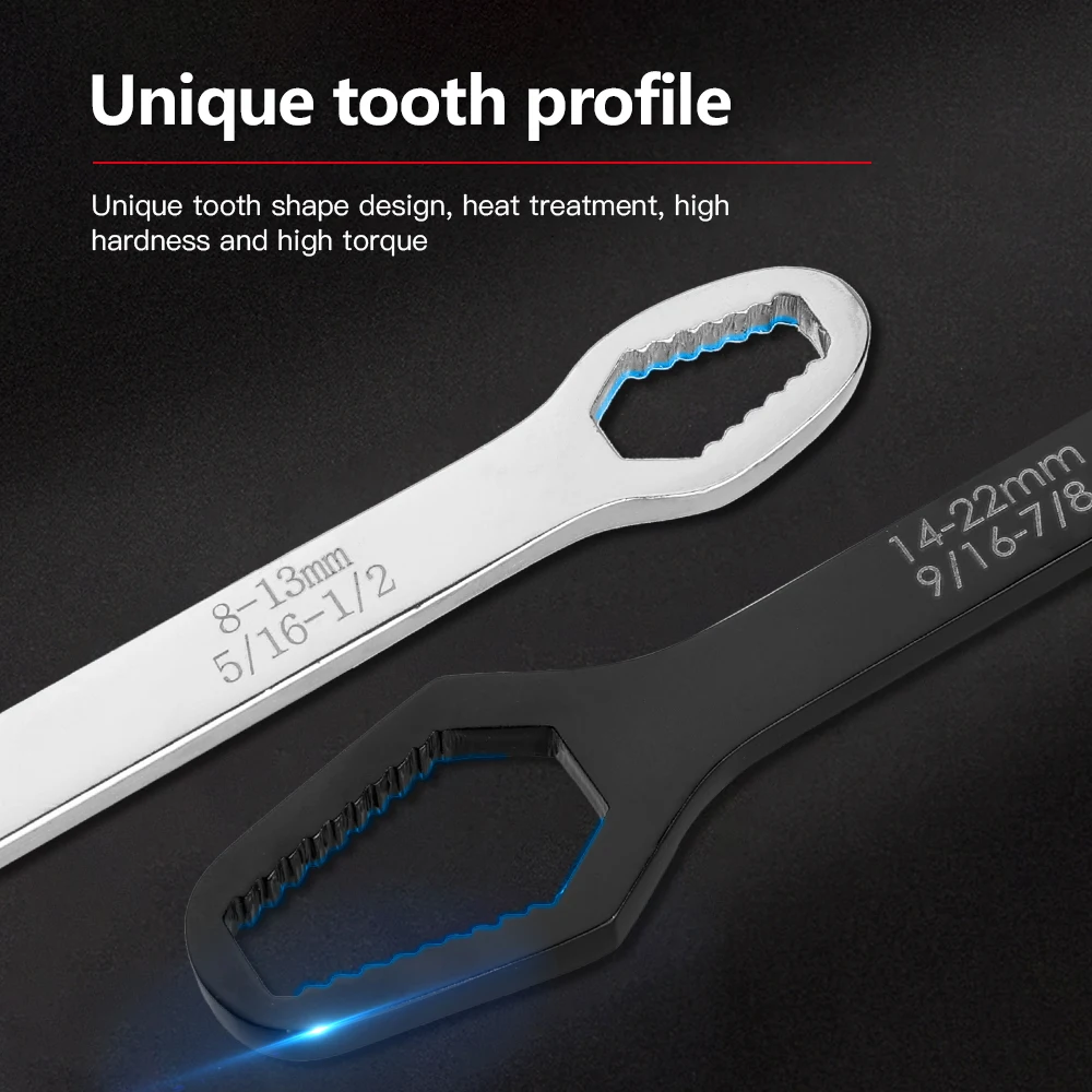 Универсальный ключ Torx, самозатягивающийся регулируемый, 8-22 мм, для ...