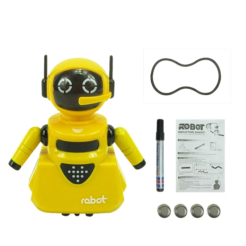 

Marking Induction and Pen Following Robot Automatic Induction Road Recognition Robot Children's Toys Along the Line Xmas Gifts E