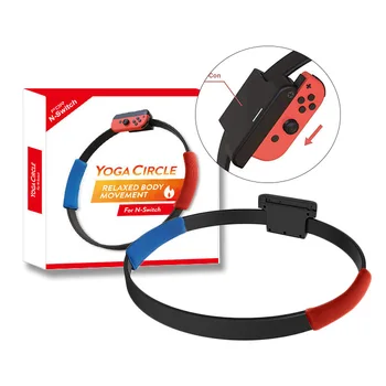 

Yoga Circle Adjustable Elastic Leg Strap Sport Band Ring Con Grips For Nintend Switch Joy Controller Pad Ring Fit Adventure Game