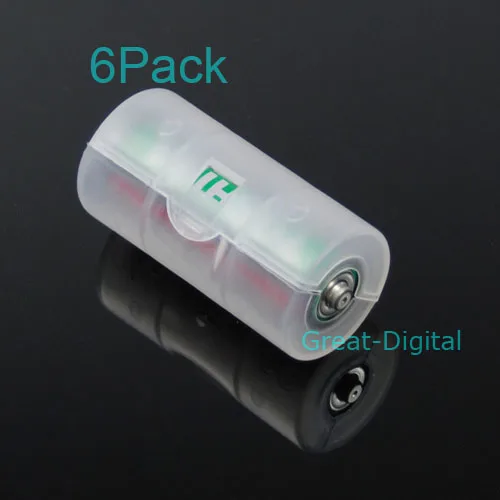 

2x AA to C Size Battery Converter Adaptor Adapter Case D08A