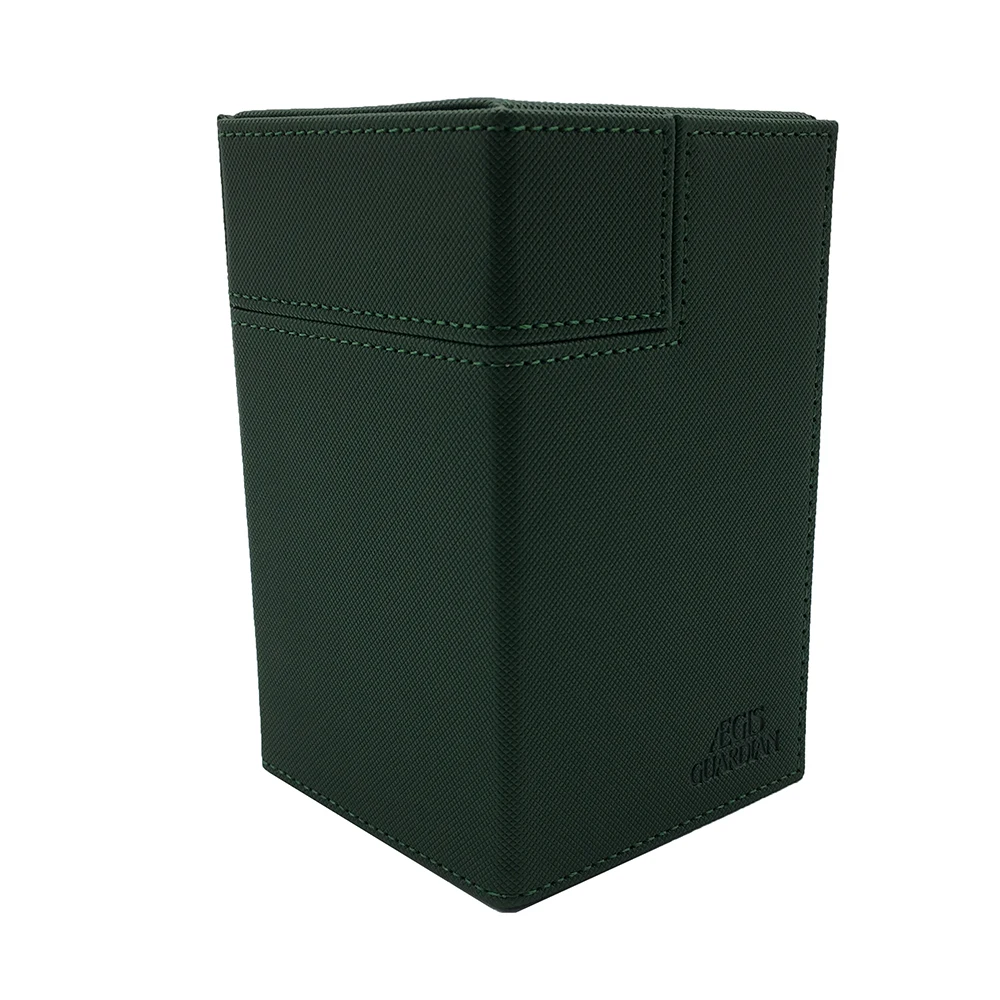 Aegis Guardian 100 + Tcg Deck Box Card Case Collector Per Mtg Yugioh Collection: Colore Verde