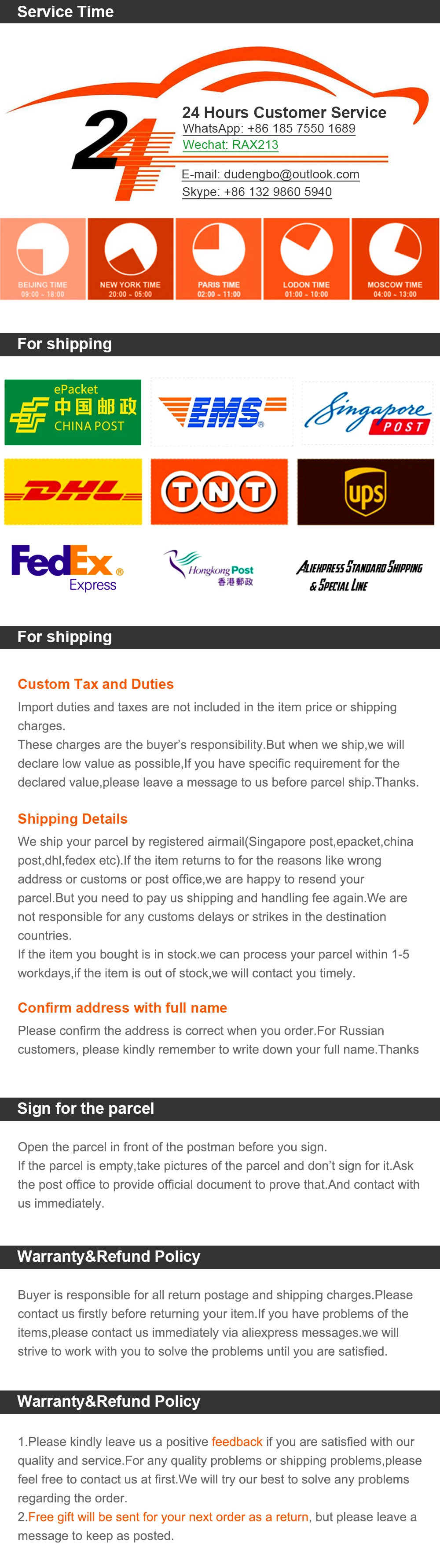 shipping for Mia